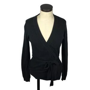 Wrapped Black Knit Sweater - The Gap